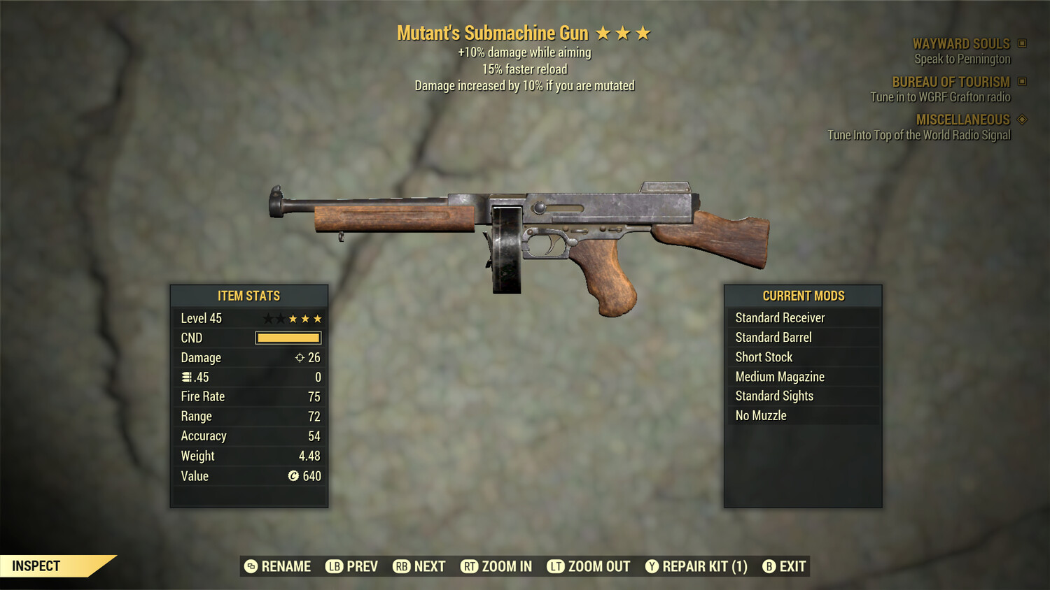 Mutant 10/15 Submachine Gun