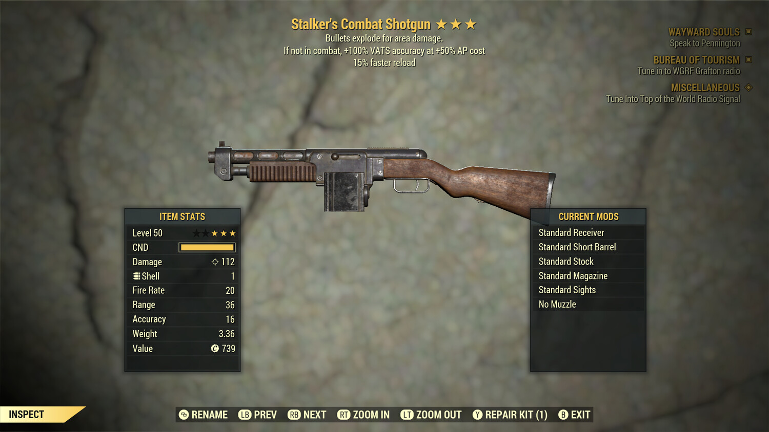 Stalkers Explosive Combat Shotgun