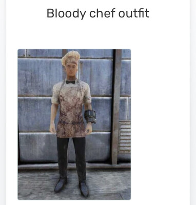Bloody Chef Hat + Outfit