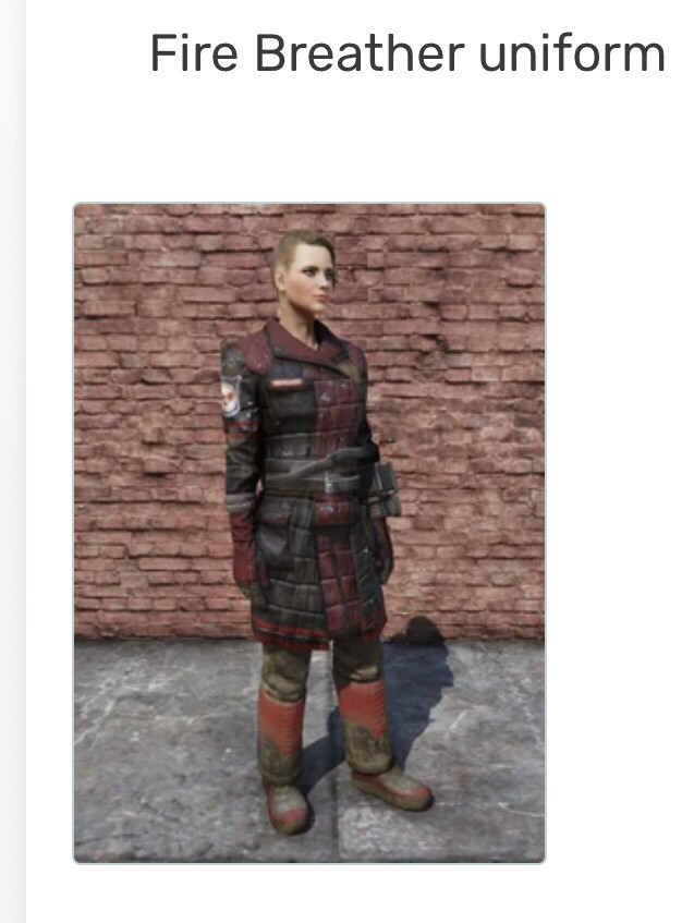 Fire Breathers Helmet + Outfit