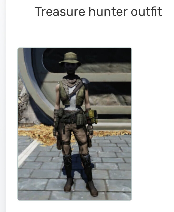 Treasure Hunter Outfit + Hat