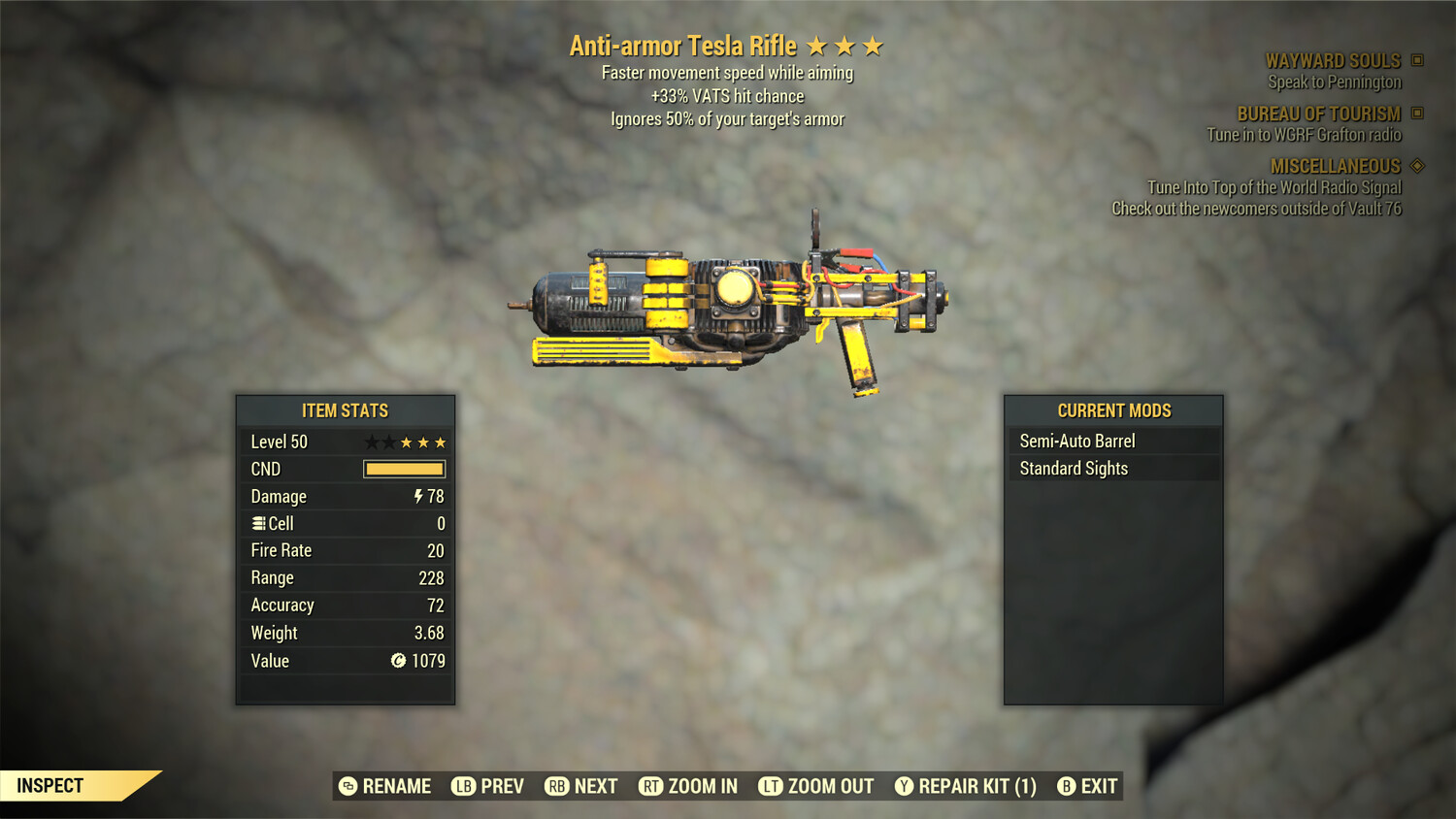 Anti Armor 33/FMS Tesla Rifle