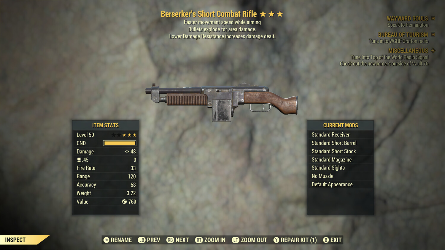 Berserkers Explosive FMS Combat Rifle