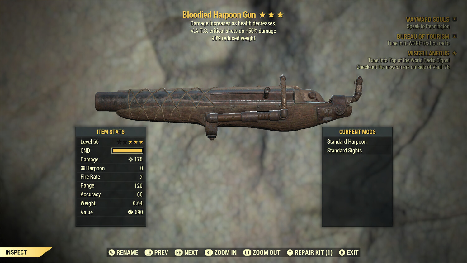 Bloodied 50/90 Harpoon Gun