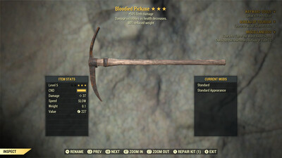 Bloodied 50/90 PickAxe