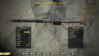 Berserkers 25/250 Light Machine Gun