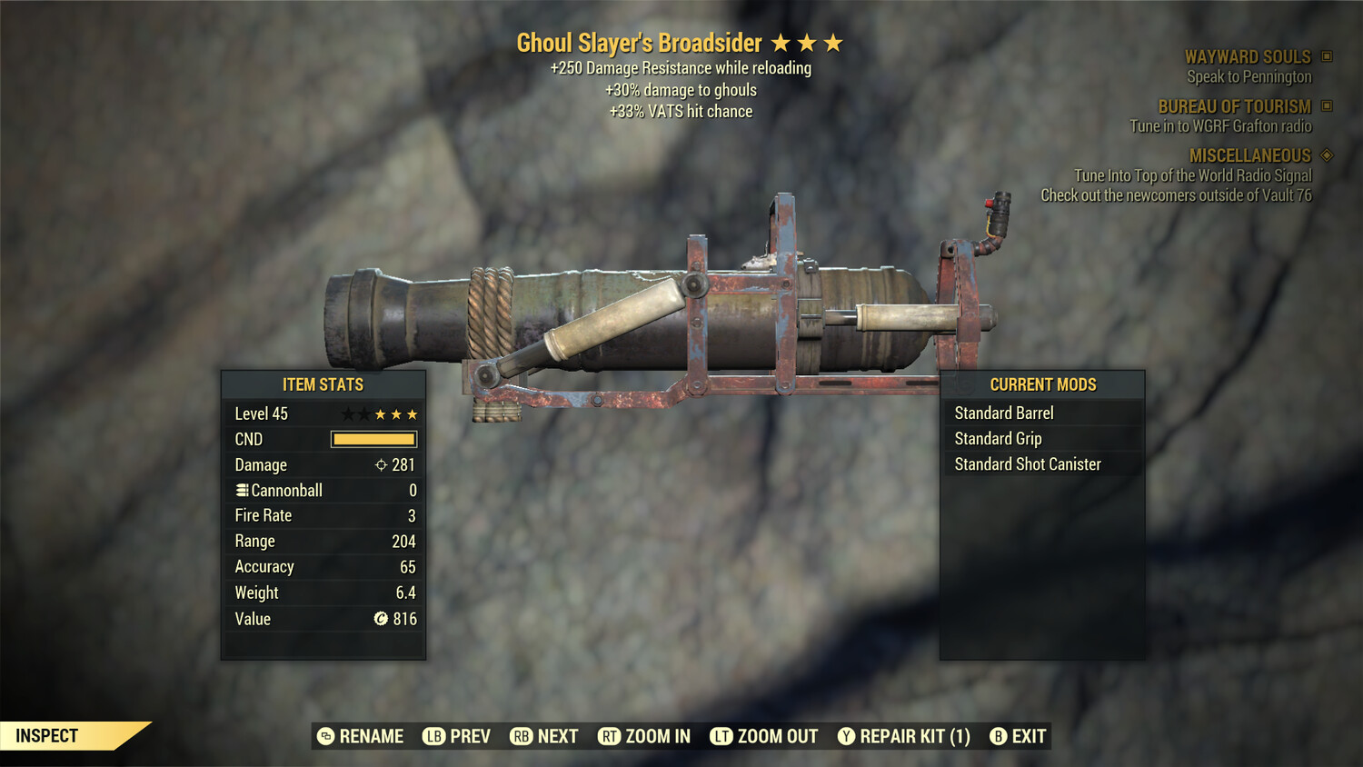 Ghoul Slayers 50/250 Broadsider