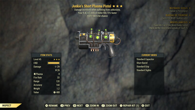 Junkies 33/15 Plasma Pistol/Rifle 