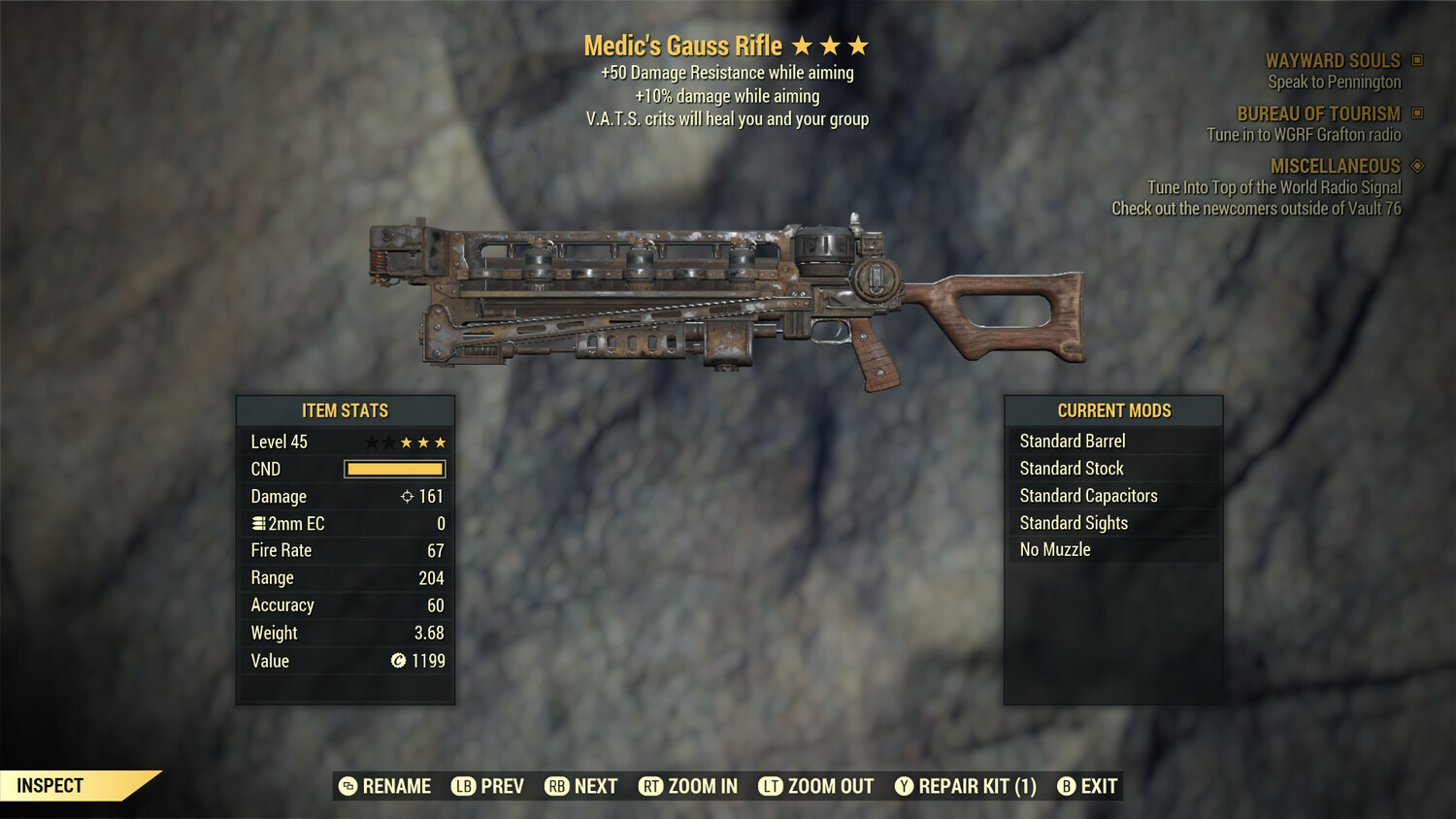 Medics 10/50 Gauss Rifle