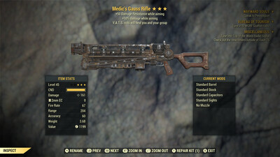Medics 10/50 Gauss Rifle