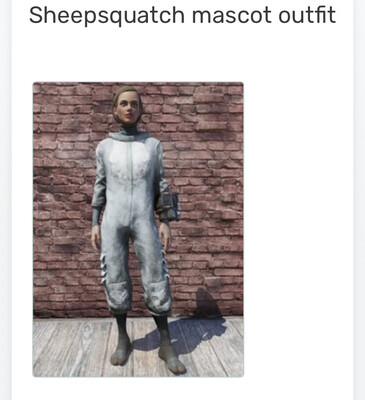 Sheepsquatch Mascot Outfit + Mask