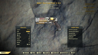 Medic 25/FMS Laser Pistol/Rifle