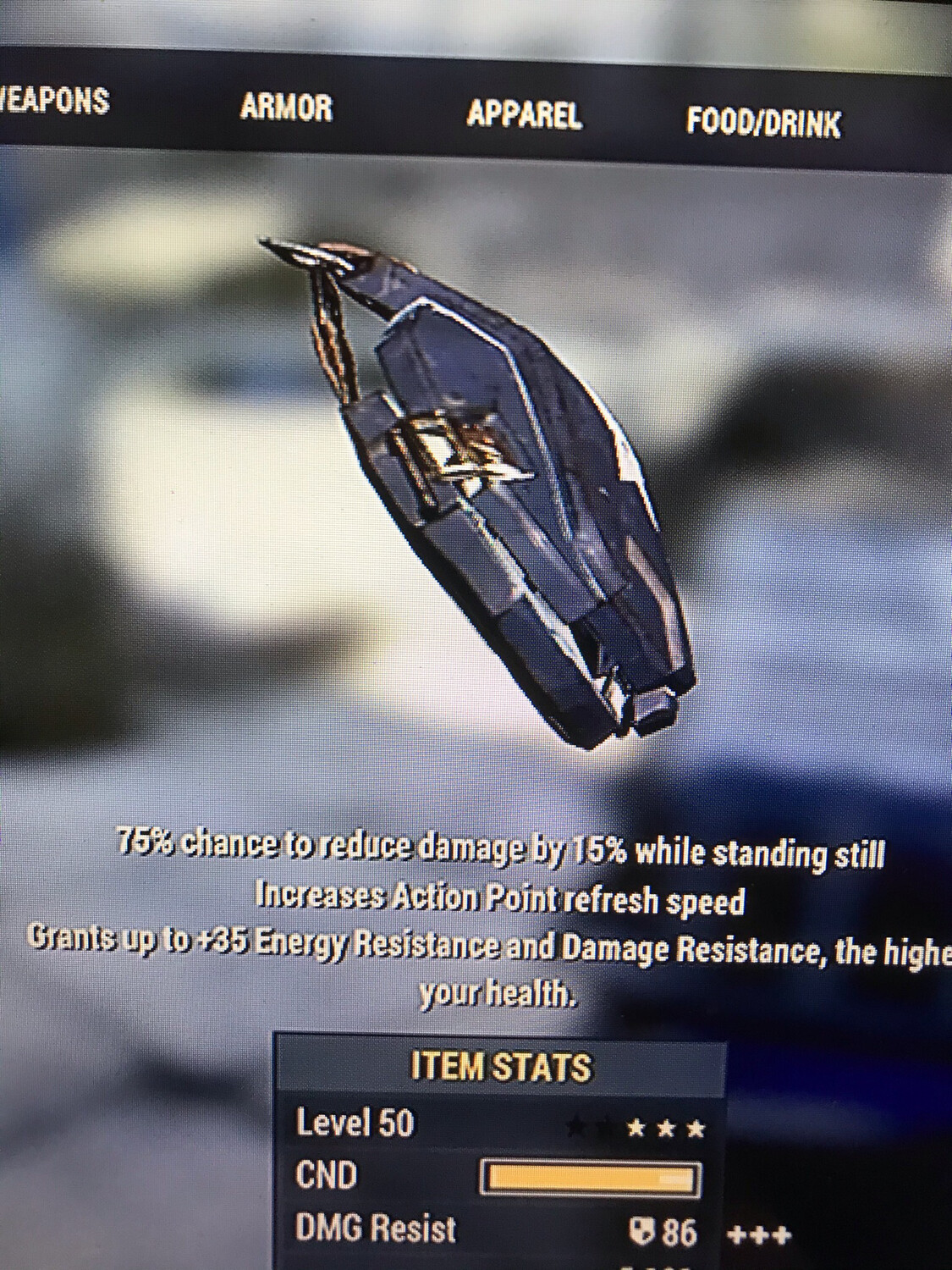 Vanguard AP Sentinel Full Combat Armor Full Set