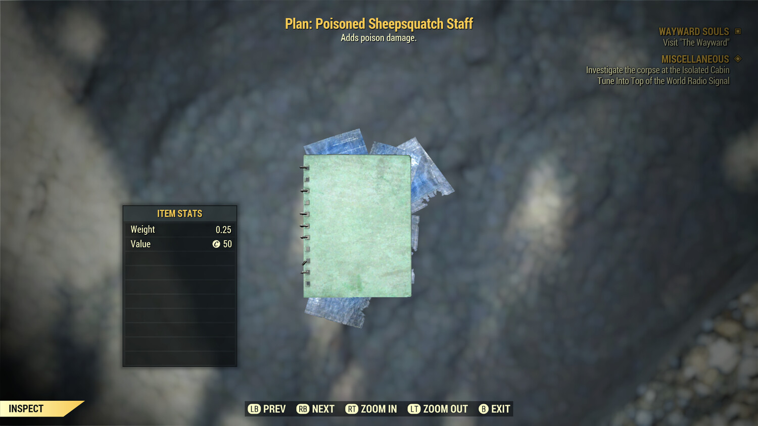 Poisoned Sheepsquatch Staff