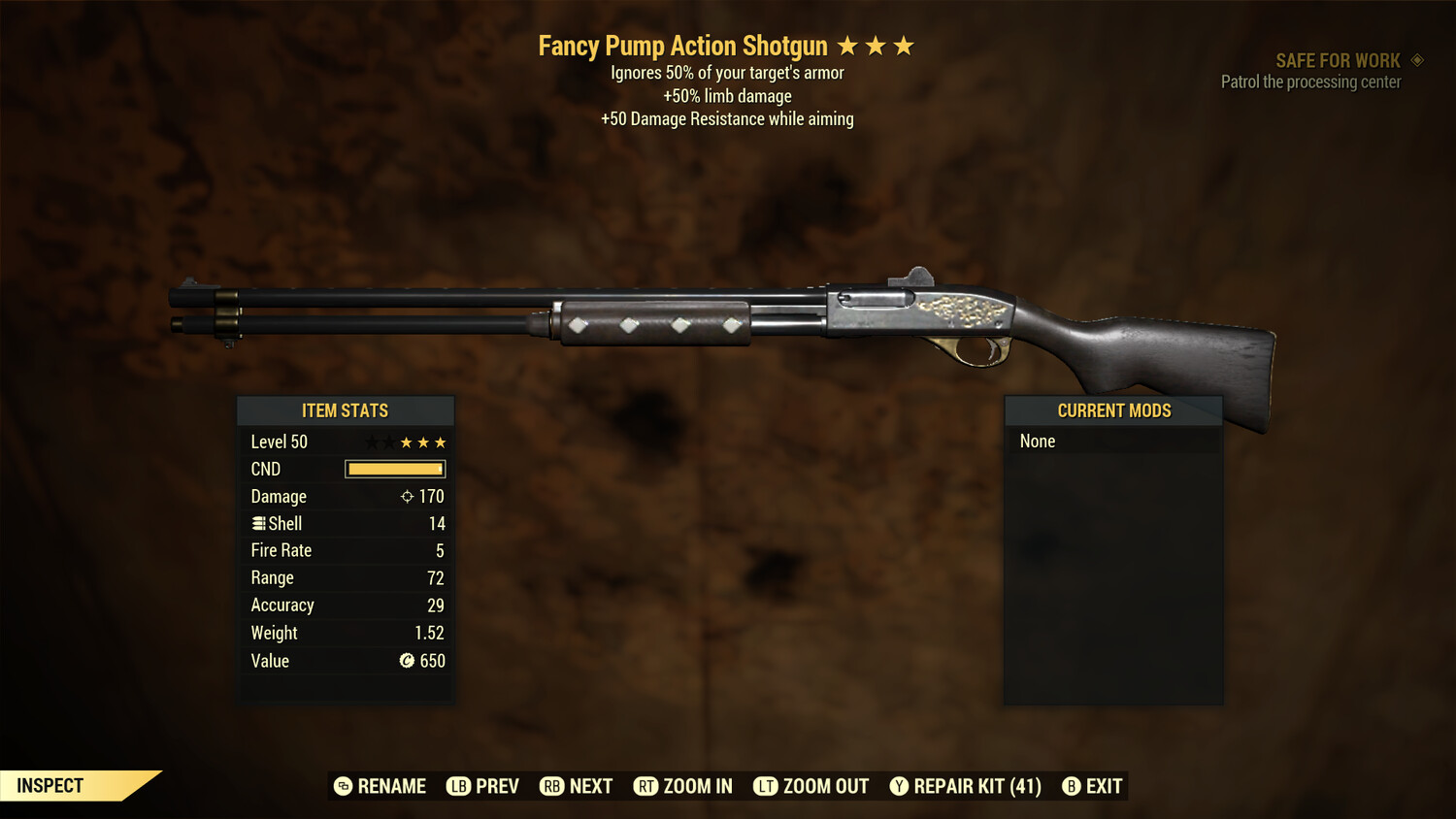Fancy Pump Action Shotgun Collectible