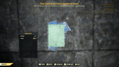 Baseball Bat Searing Puncturing Rocket