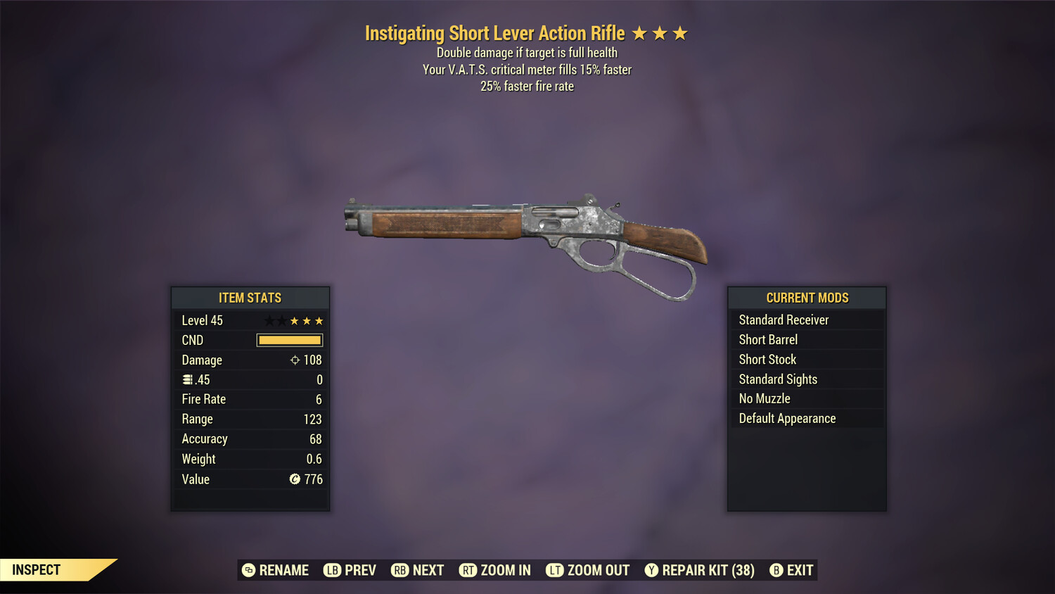 Instigating 25/15 Lever Action
