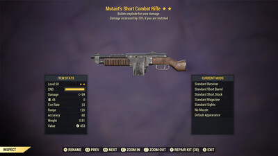 Mutant Explosive Combat Rifle