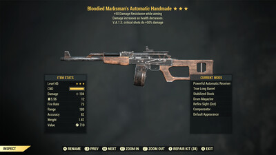 Bloodied 50/50 Handmade