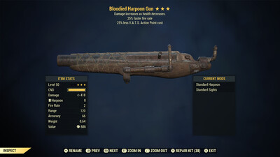 Bloodied 25/25 Harpoon