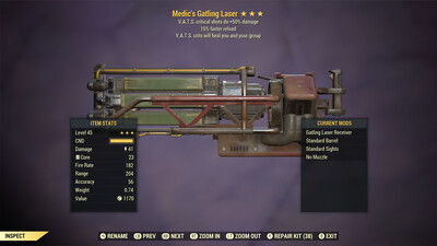 Medics 50/15 Gatling Laser