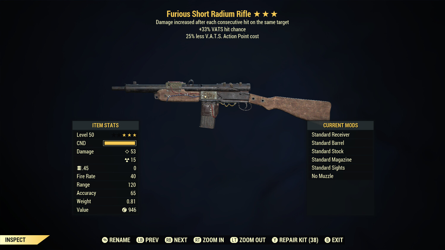 Furious 25/33 Radium Rifle
