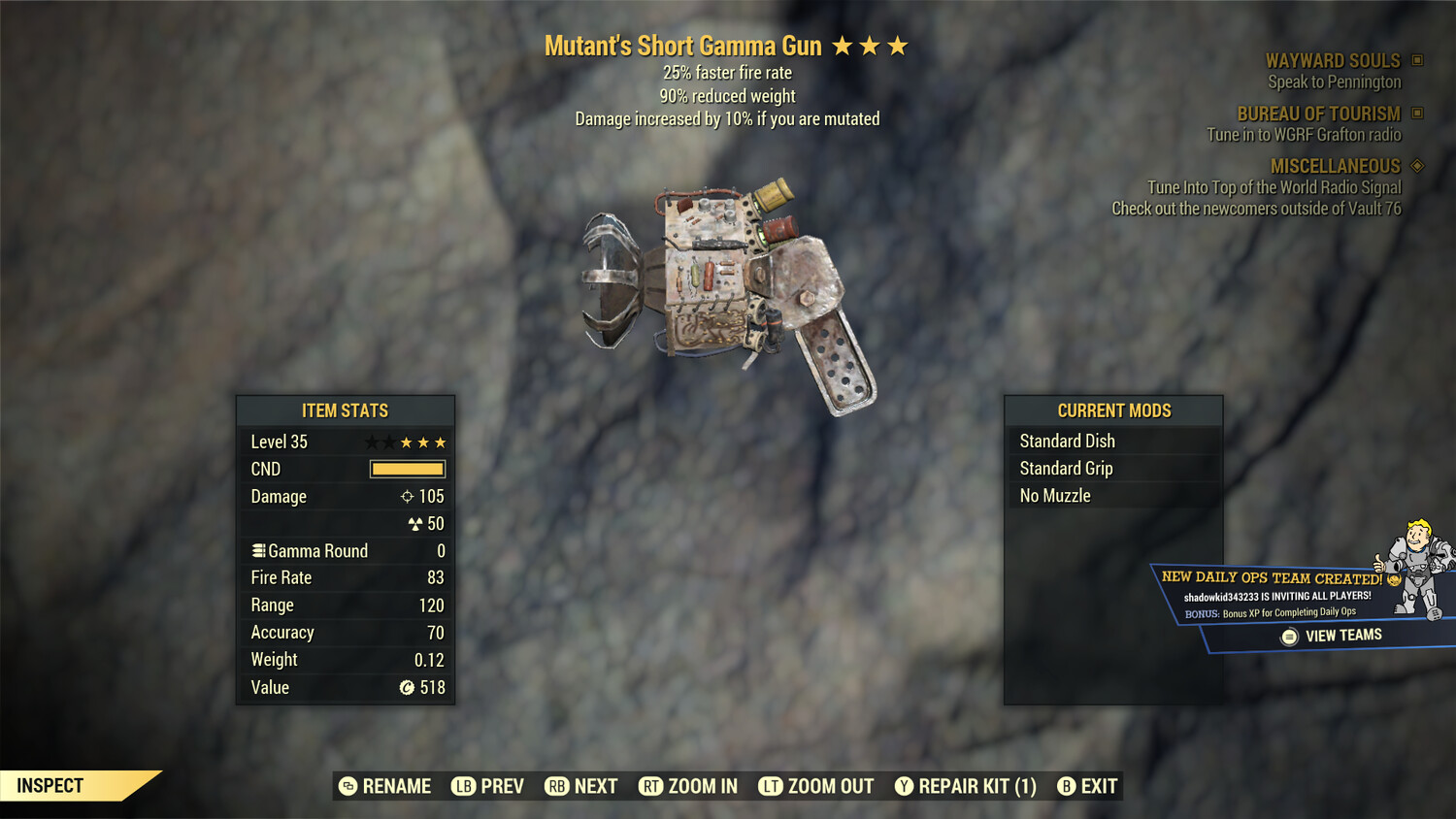 Mutant 25/90 Gamma Gun