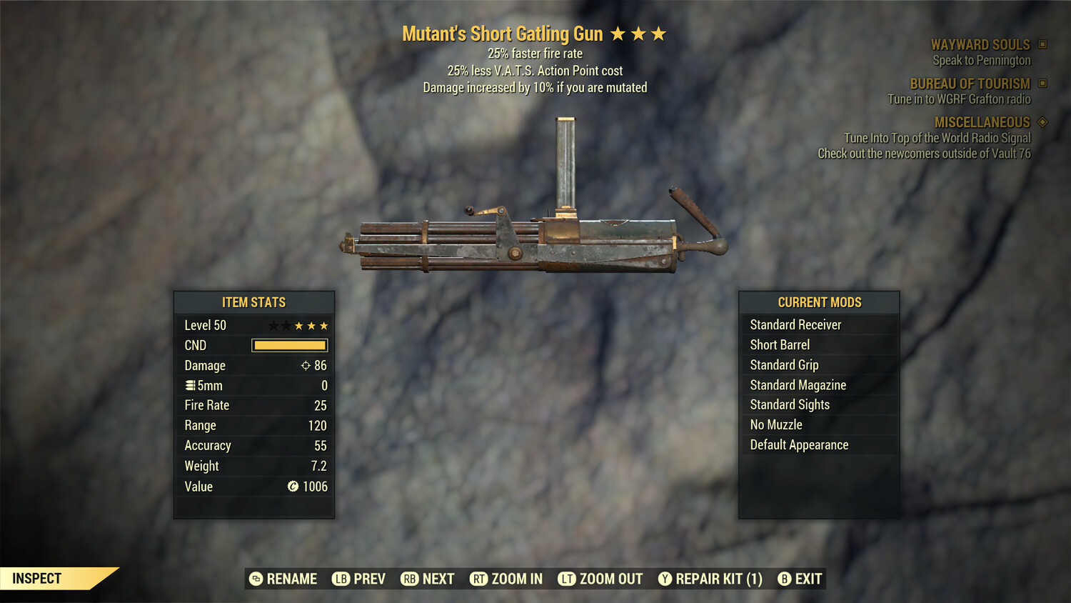 Mutant 25/25 Gatling Gun