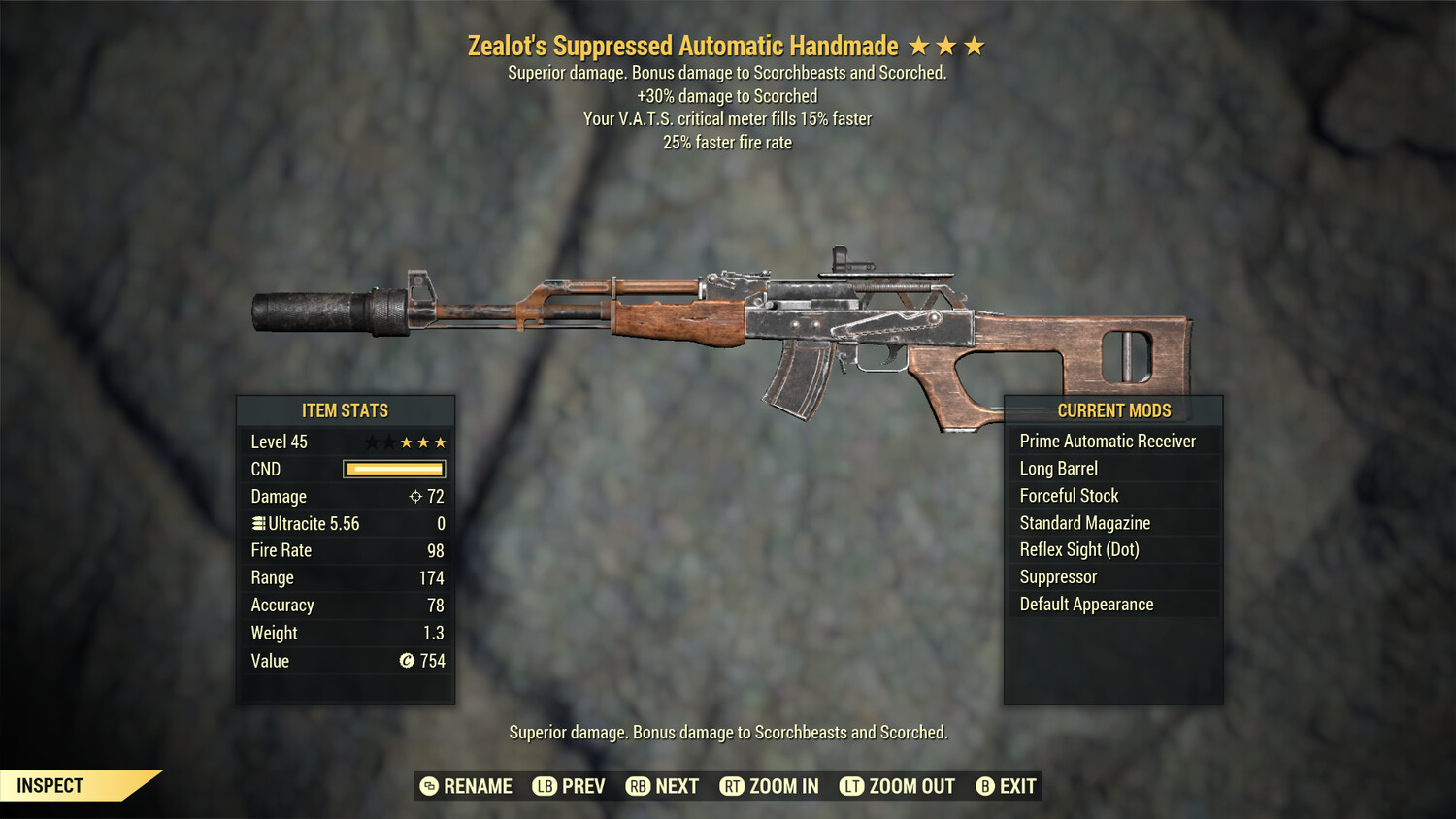 Zealots 25/15c Handmade