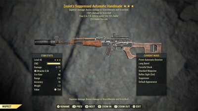 Zealots 25/15c Handmade