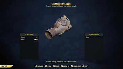 Gas Mask And Googles