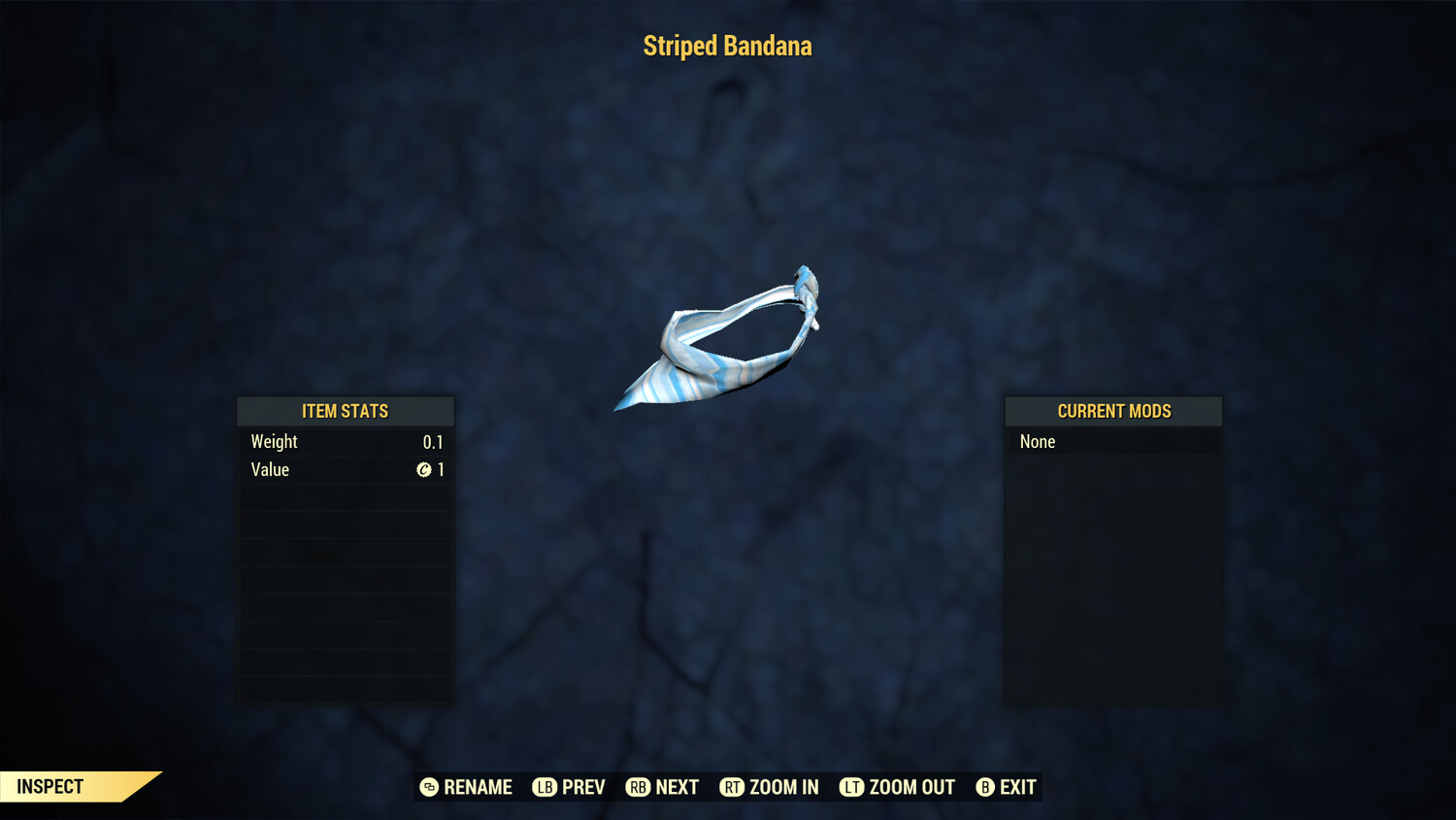 Blue Striped Bandana