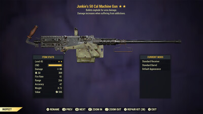 Junkie Explosive 50-Cal Machine Gun