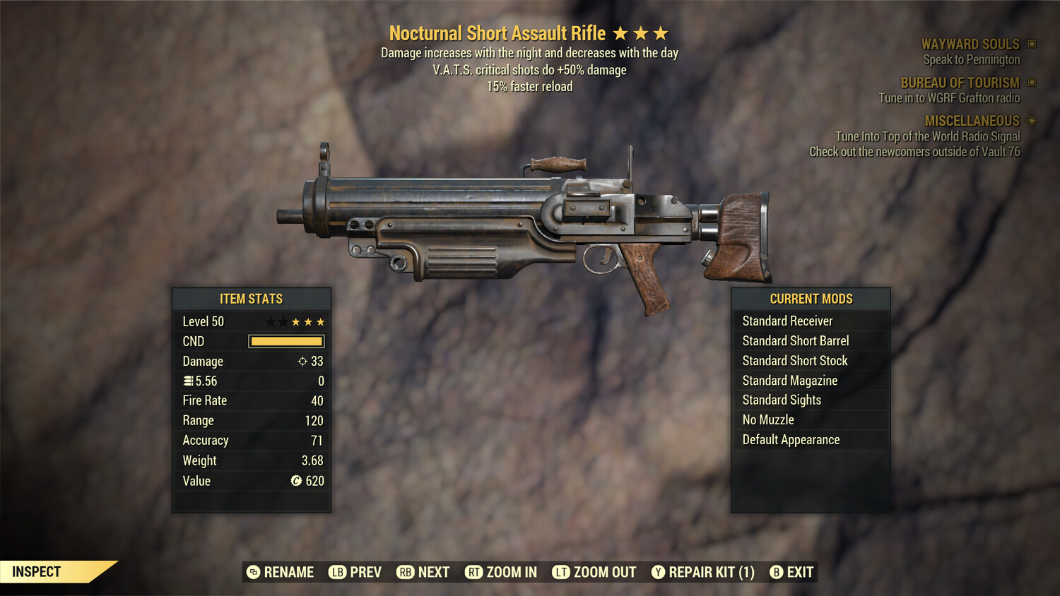 Nocturnal 50/15 Assault Rifle