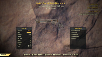 Stalkers Pipe Pistol Lvl 10