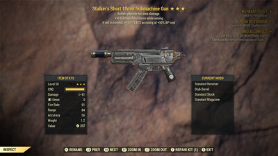 Stalkers Explosive 10mm Submachine Gun