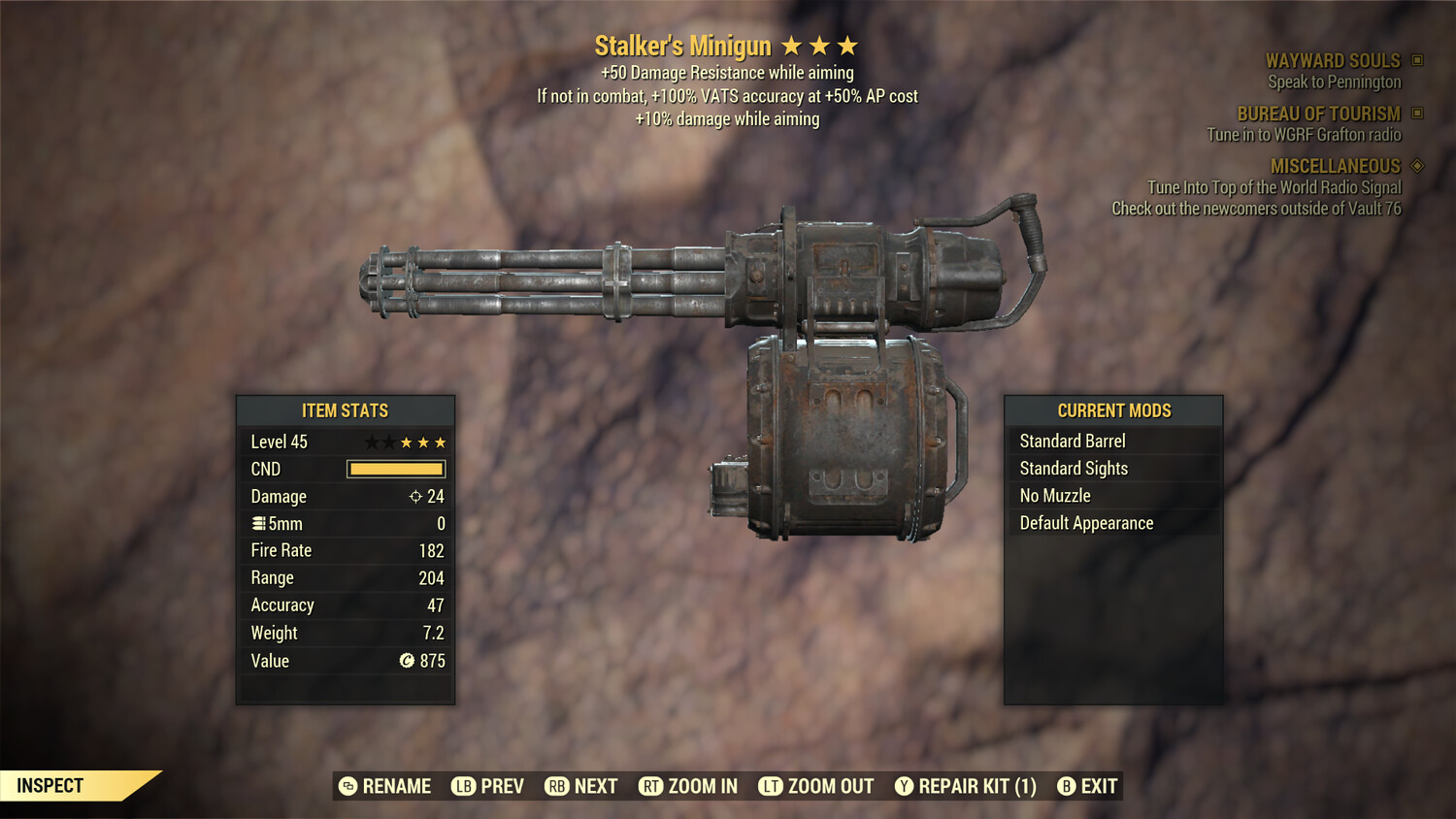 Stalkers 25/50 Minigun