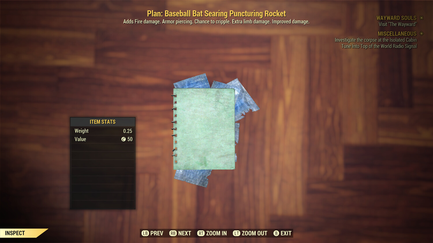 Baseball Bat Searing Puncturing Rocket