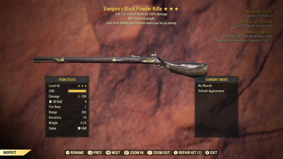 Vampire 50/90 Black Powder Rifle