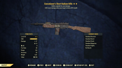 LEGACY Exterminators Explosive Radium Rifle (Collectors Jewel)