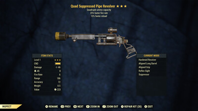 Quad 25/15 Pipe Revolver Lvl 1