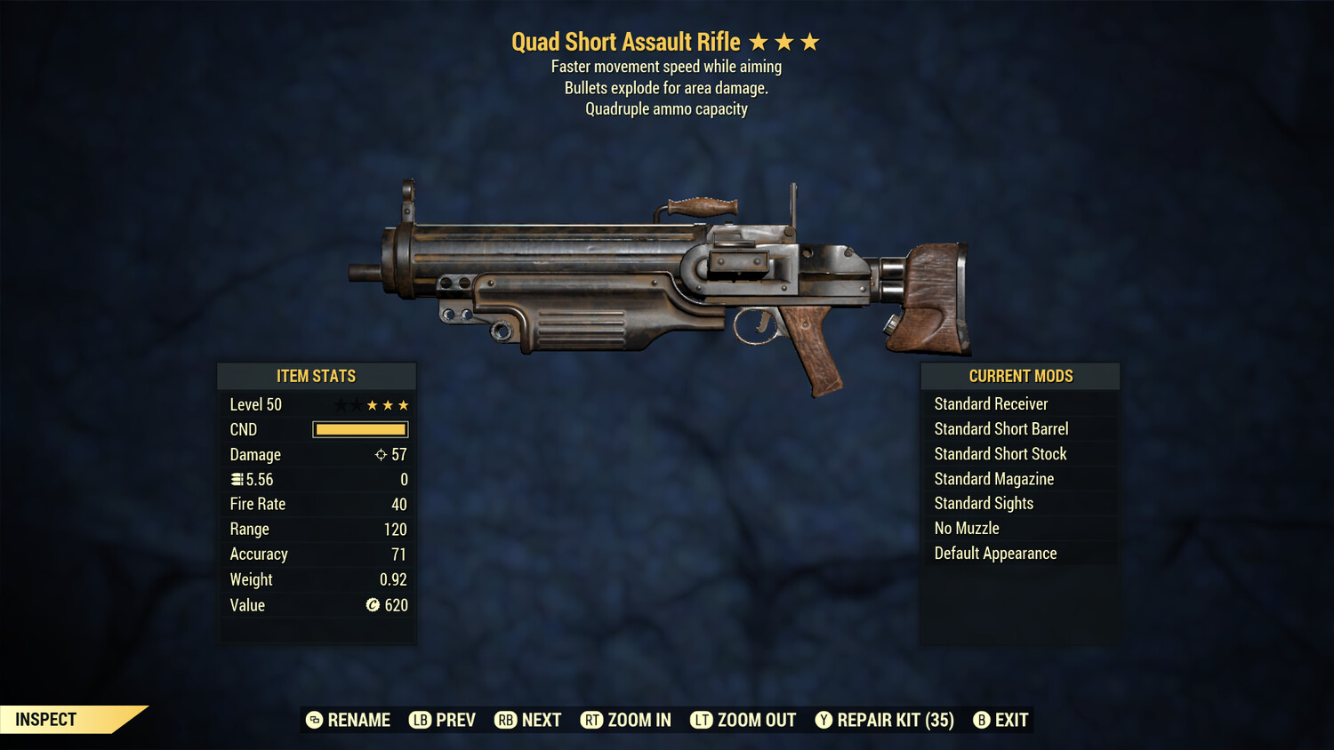 Quad Explosive FMS Assault Rifle