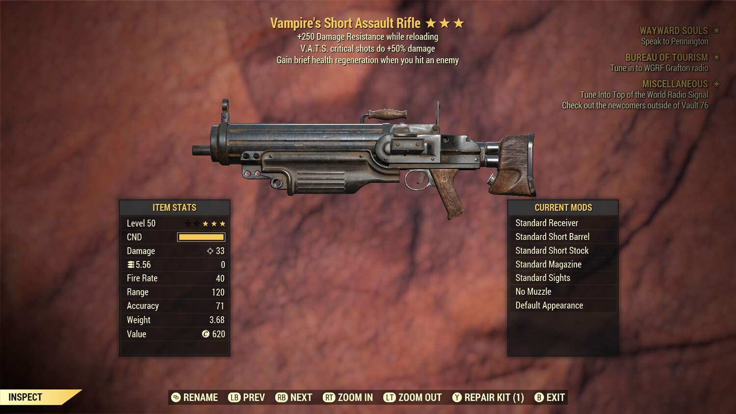 Vampire 50/250 Assault Rifle