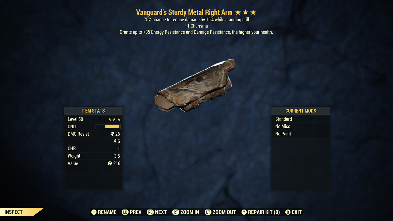 Vanguard Metal Sentinel RA