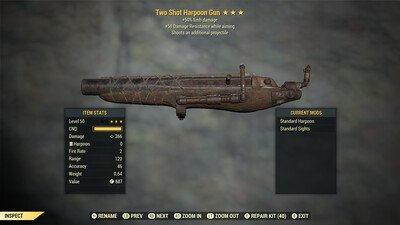 Two Shot 50/50 Harpoon