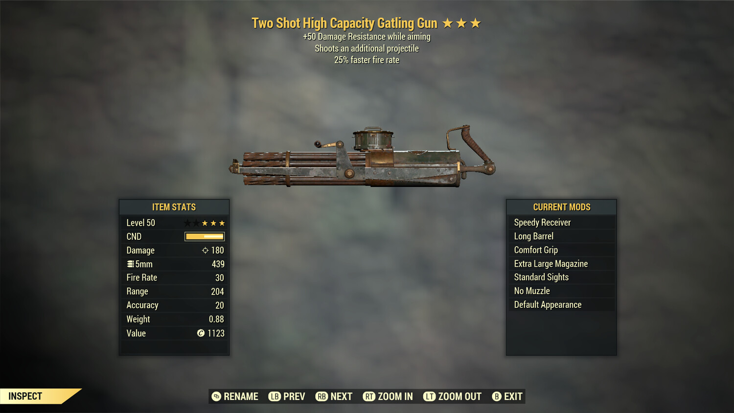 Two Shot 25/50 Gatling Gun