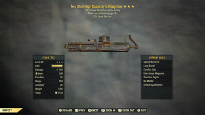 Two Shot 25/50 Gatling Gun
