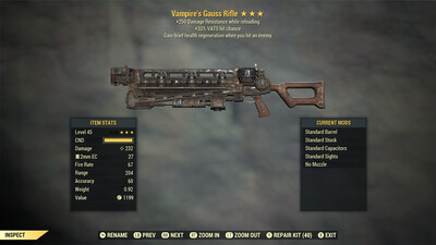 Vampire 33/250 Gauss Rifle