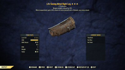 Life Saving 1E/ WWR Metal RL