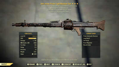 Anti Armor Explosive 15c Light Machine Gun